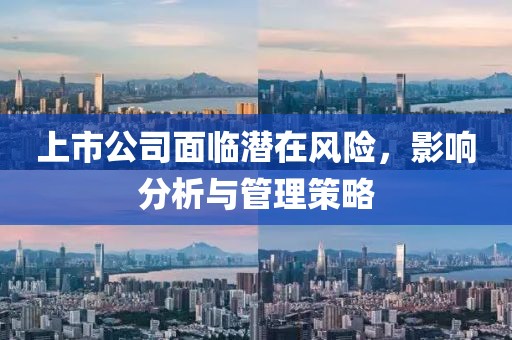 上市公司面临潜在风险，影响分析与管理策略