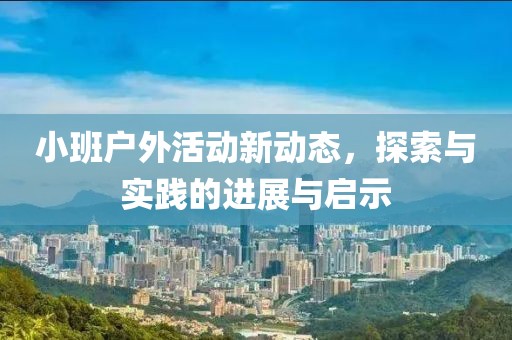 小班户外活动新动态，探索与实践的进展与启示
