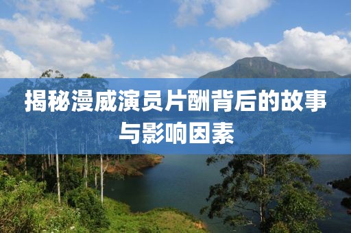 揭秘漫威演员片酬背后的故事与影响因素