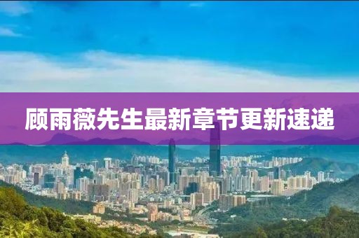 顾雨薇先生最新章节更新速递
