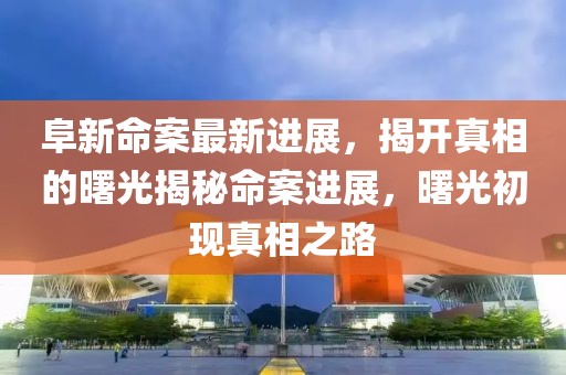 阜新命案最新进展，揭开真相的曙光揭秘命案进展，曙光初现真相之路