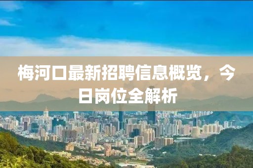 梅河口最新招聘信息概览，今日岗位全解析