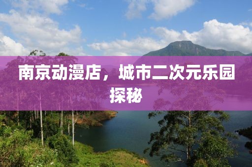 南京动漫店，城市二次元乐园探秘