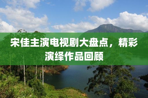 宋佳主演电视剧大盘点，精彩演绎作品回顾