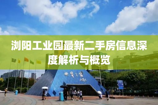 浏阳工业园最新二手房信息深度解析与概览