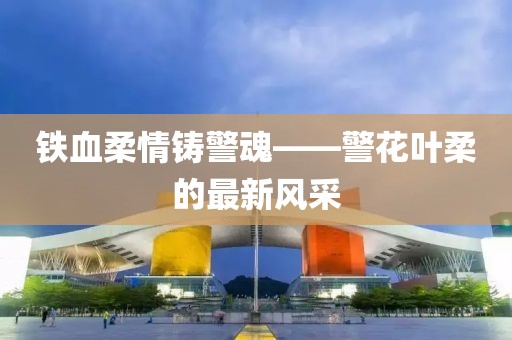铁血柔情铸警魂——警花叶柔的最新风采