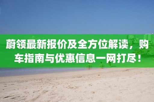 蔚领最新报价及全方位解读，购车指南与优惠信息一网打尽！
