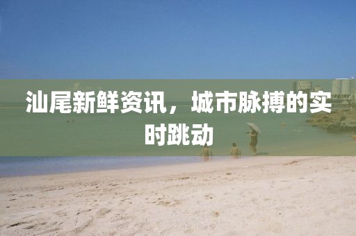 汕尾新鲜资讯，城市脉搏的实时跳动