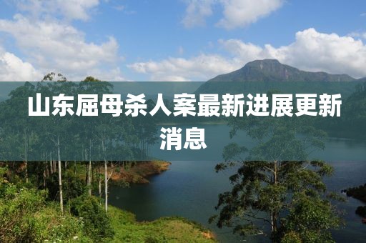 山东屈母杀人案最新进展更新消息