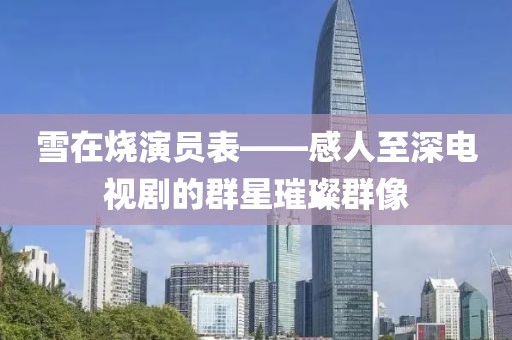 雪在烧演员表——感人至深电视剧的群星璀璨群像