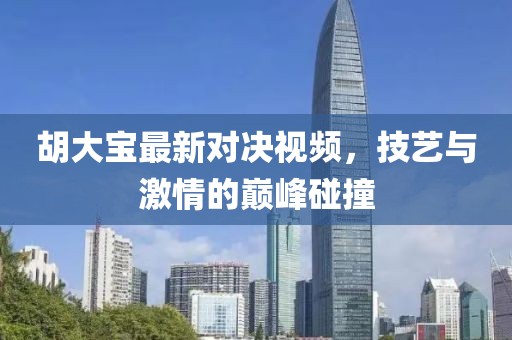 胡大宝最新对决视频，技艺与激情的巅峰碰撞