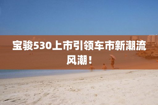 宝骏530上市引领车市新潮流风潮！