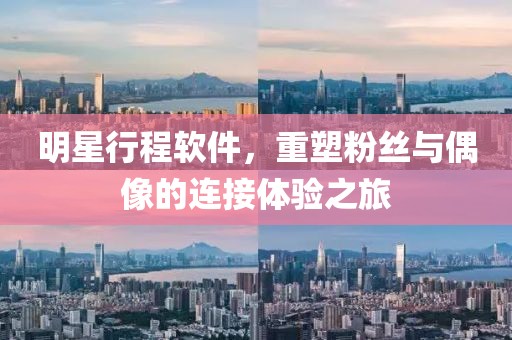 明星行程软件，重塑粉丝与偶像的连接体验之旅
