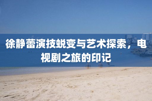 徐静蕾演技蜕变与艺术探索，电视剧之旅的印记