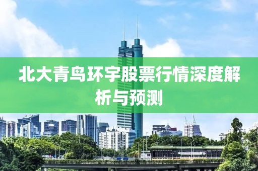 北大青鸟环宇股票行情深度解析与预测