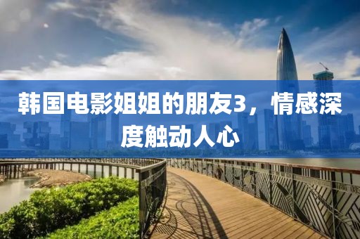 韩国电影姐姐的朋友3，情感深度触动人心