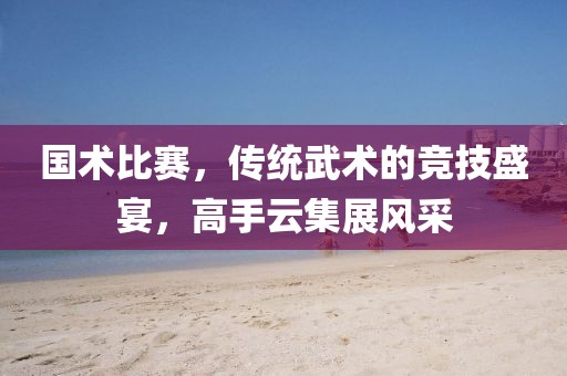国术比赛，传统武术的竞技盛宴，高手云集展风采