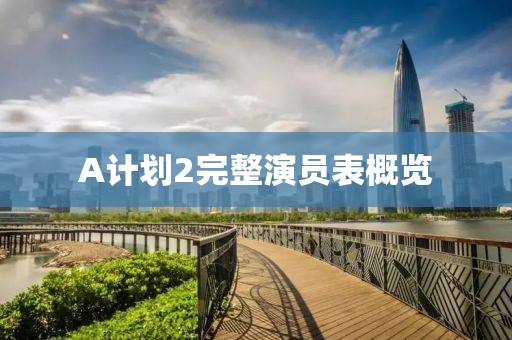 A计划2完整演员表概览