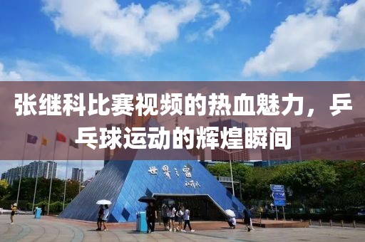 张继科比赛视频的热血魅力，乒乓球运动的辉煌瞬间