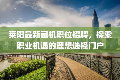 莱阳最新司机职位招聘，探索职业机遇的理想选择门户