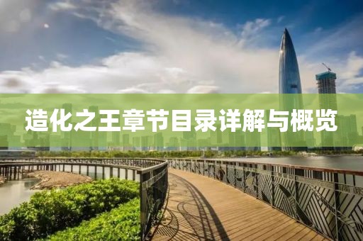 造化之王章节目录详解与概览