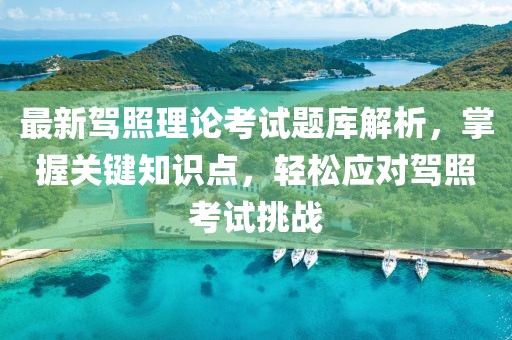 最新驾照理论考试题库解析，掌握关键知识点，轻松应对驾照考试挑战