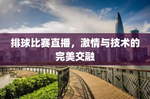 排球比赛直播，激情与技术的完美交融