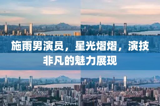 施雨男演员，星光熠熠，演技非凡的魅力展现