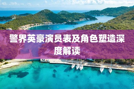警界英豪演员表及角色塑造深度解读