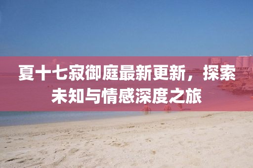 夏十七寂御庭最新更新，探索未知与情感深度之旅