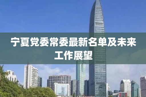 宁夏党委常委最新名单及未来工作展望