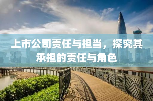 上市公司责任与担当，探究其承担的责任与角色