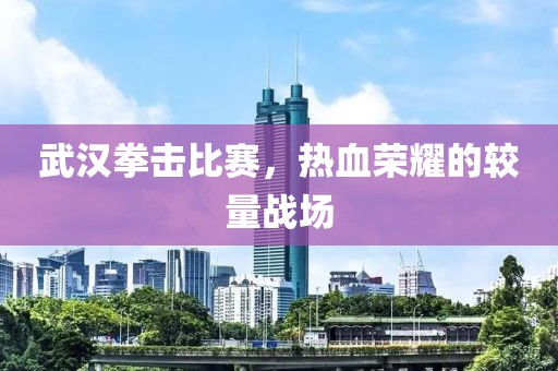 武汉拳击比赛，热血荣耀的较量战场