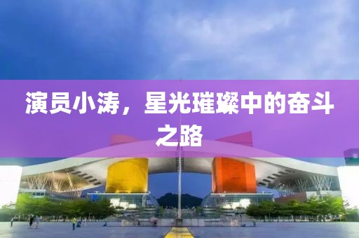 演员小涛，星光璀璨中的奋斗之路