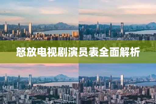 怒放电视剧演员表全面解析