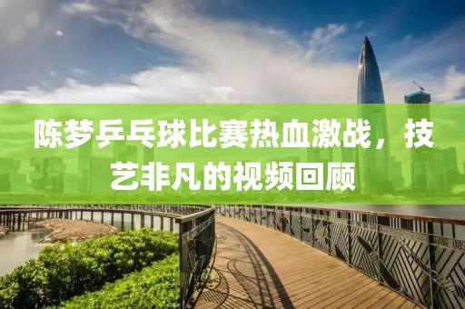 陈梦乒乓球比赛热血激战，技艺非凡的视频回顾