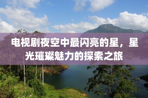电视剧夜空中最闪亮的星，星光璀璨魅力的探索之旅