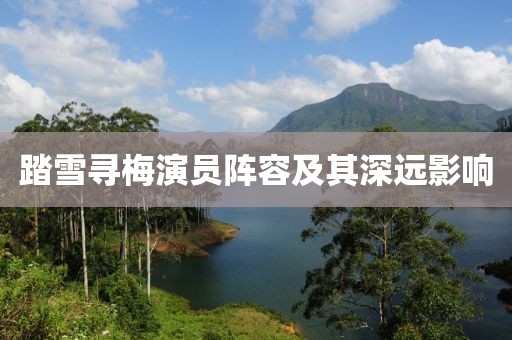 踏雪寻梅演员阵容及其深远影响
