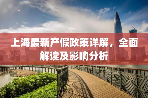 上海最新产假政策详解，全面解读及影响分析