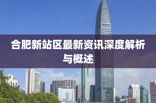 合肥新站区最新资讯深度解析与概述
