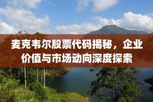 麦克韦尔股票代码揭秘，企业价值与市场动向深度探索