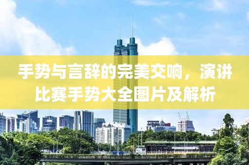 手势与言辞的完美交响，演讲比赛手势大全图片及解析