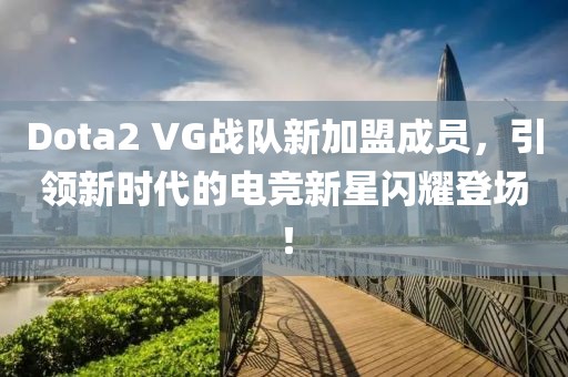 Dota2 VG战队新加盟成员，引领新时代的电竞新星闪耀登场！