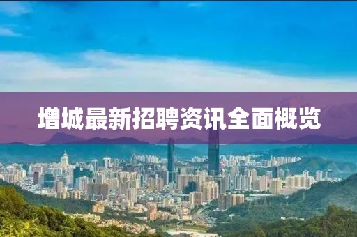 增城最新招聘资讯全面概览