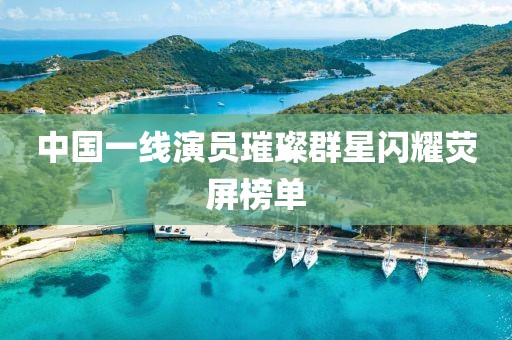 中国一线演员璀璨群星闪耀荧屏榜单