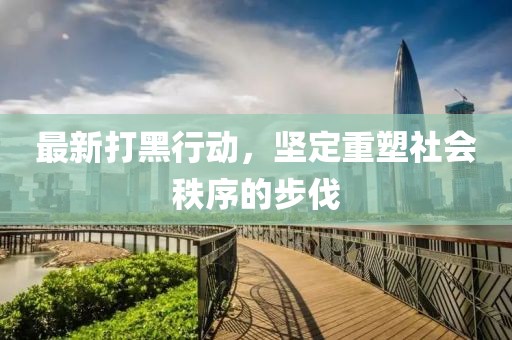 最新打黑行动，坚定重塑社会秩序的步伐