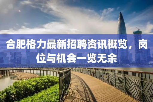 合肥格力最新招聘资讯概览，岗位与机会一览无余
