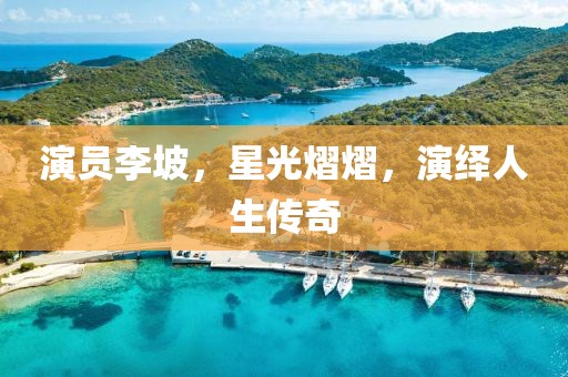 演员李坡，星光熠熠，演绎人生传奇