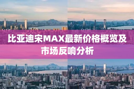 比亚迪宋MAX最新价格概览及市场反响分析