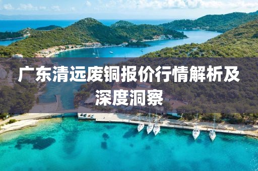 广东清远废铜报价行情解析及深度洞察